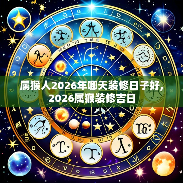 属猴人2026年哪天装修日子好,2026属猴装修吉日