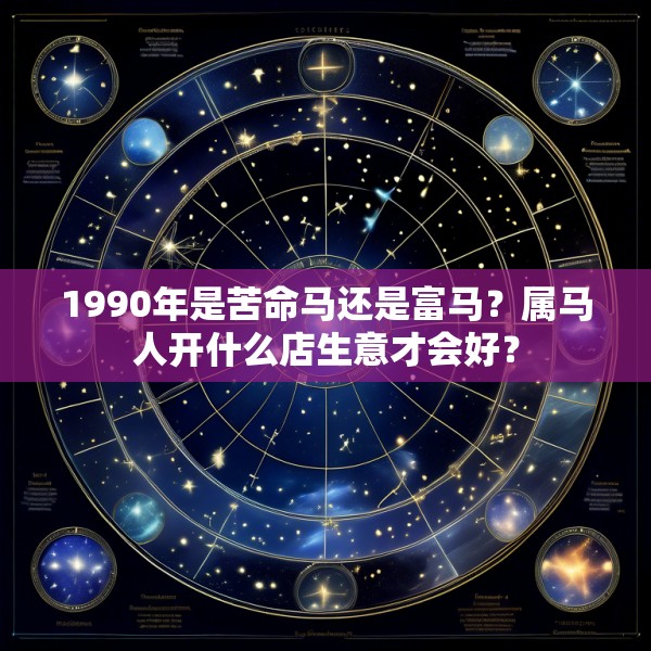 1990年是苦命马还是富马？属马人开什么店生意才会好？