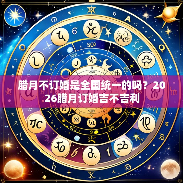 腊月不订婚是全国统一的吗?2026腊月订婚吉不吉利