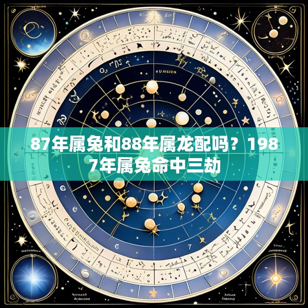 87年属兔和88年属龙配吗？1987年属兔命中三劫