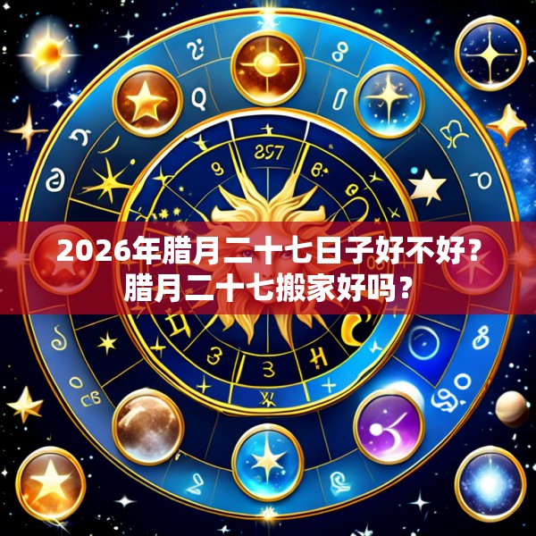 2026年腊月二十七日子好不好?腊月二十七搬家好吗?
