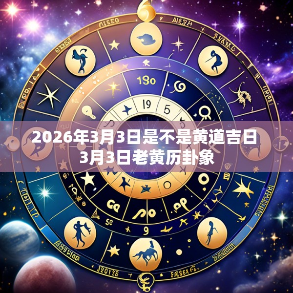 2026年3月3日是不是黄道吉日 3月3日老黄历卦象