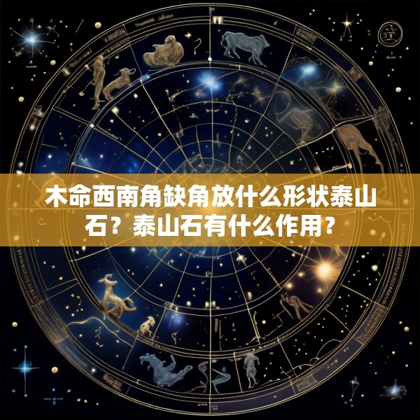 木命西南角缺角放什么形状泰山石？泰山石有什么作用？
