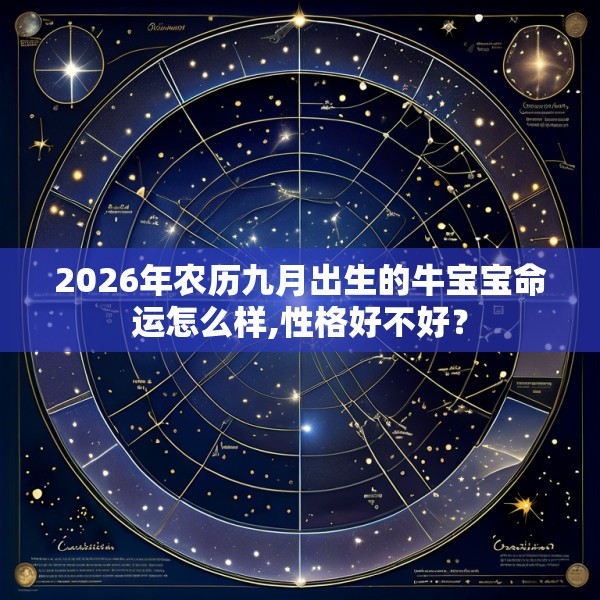 2026年农历九月出生的牛宝宝命运怎么样,性格好不好？