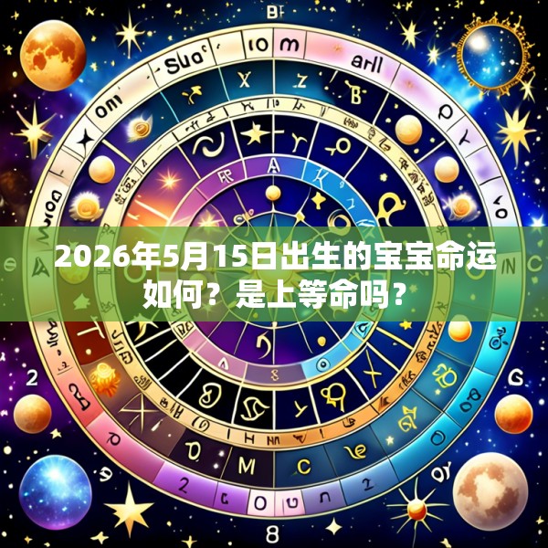 2026年5月15日出生的宝宝命运如何？是上等命吗？