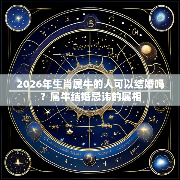 2026年生肖属牛的人可以结婚吗？属牛结婚忌讳的属相