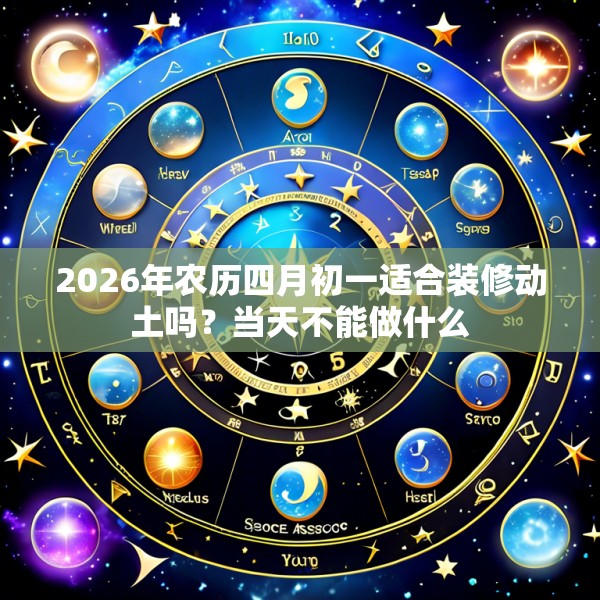 2026年农历四月初一适合装修动土吗?当天不能做什么