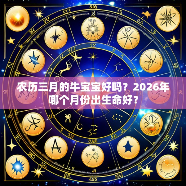 农历三月的牛宝宝好吗?2026年哪个月份出生命好?