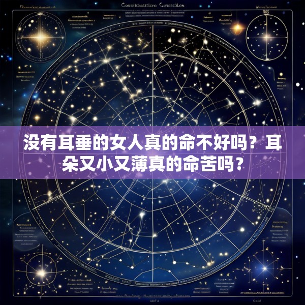 没有耳垂的女人真的命不好吗?耳朵又小又薄真的命苦吗?