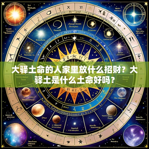 大驿土命的人家里放什么招财?大驿土是什么土命好吗?
