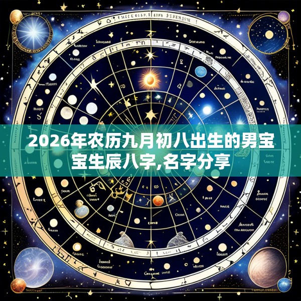 2026年农历九月初八出生的男宝宝生辰八字,名字分享