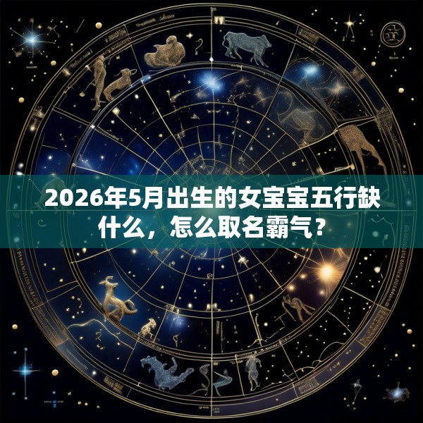 2026年5月出生的女宝宝五行缺什么，怎么取名霸气？