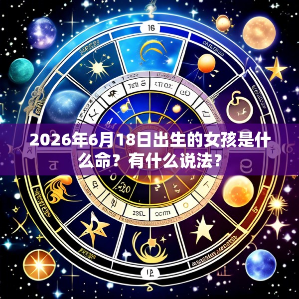 2026年6月18日出生的女孩是什么命？有什么说法？