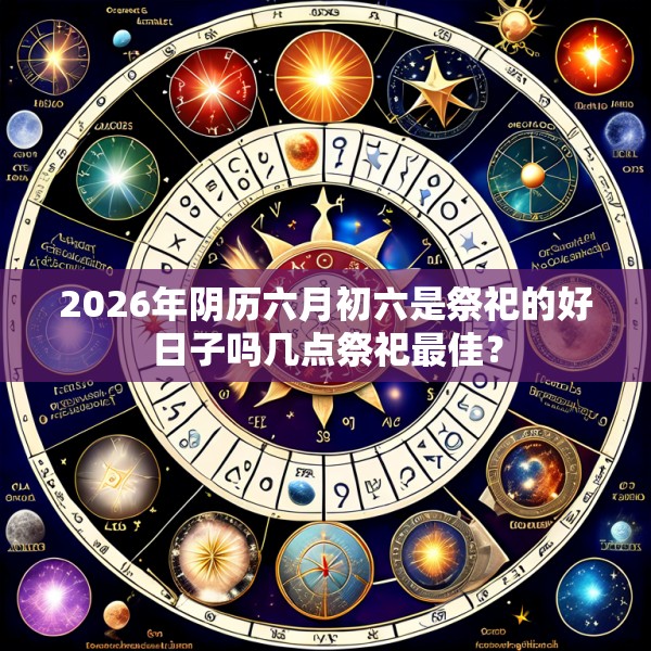 2026年阴历六月初六是祭祀的好日子吗几点祭祀最佳？