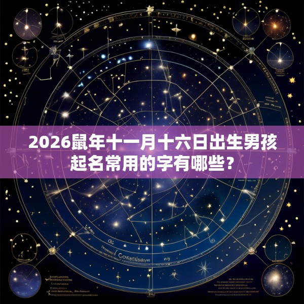 2026鼠年十一月十六日出生男孩起名常用的字有哪些?