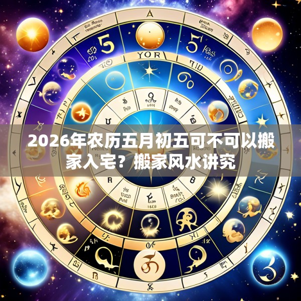 2026年农历五月初五可不可以搬家入宅？搬家风水讲究