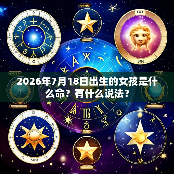 2026年7月18日出生的女孩是什么命？有什么说法？