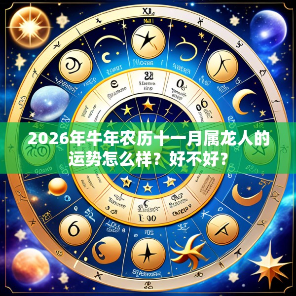 2026年牛年农历十一月属龙人的运势怎么样？好不好？