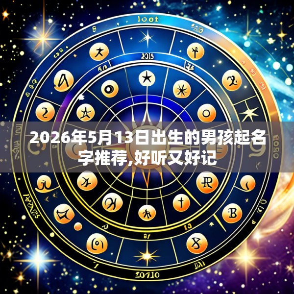 2026年5月13日出生的男孩起名字推荐,好听又好记