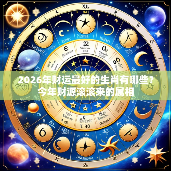 2026年财运最好的生肖有哪些？今年财源滚滚来的属相