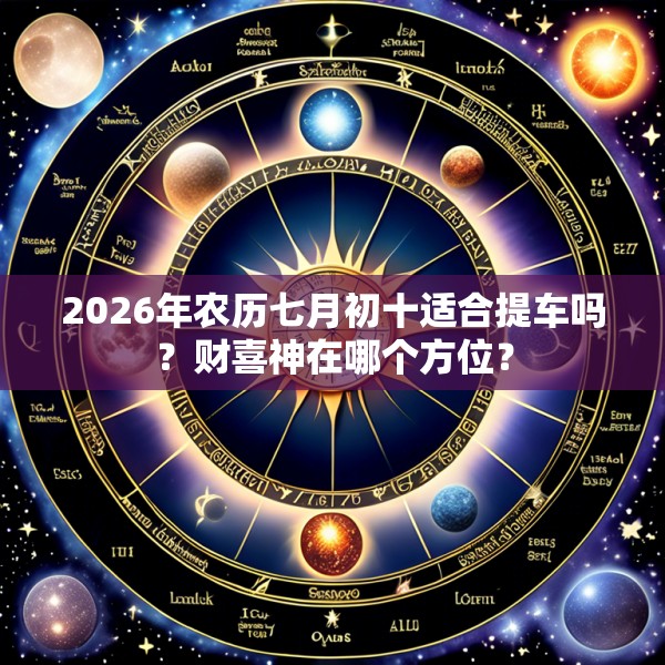2026年农历七月初十适合提车吗？财喜神在哪个方位？