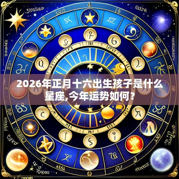 2026年正月十六出生孩子是什么星座,今年运势如何？
