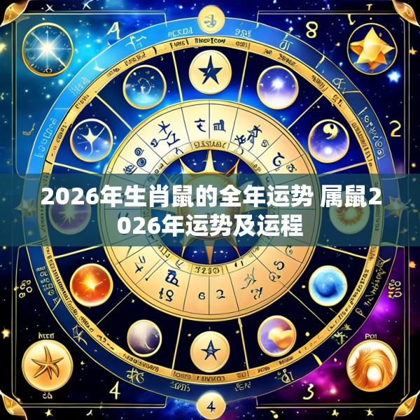 2026年生肖鼠的全年运势 属鼠2026年运势及运程