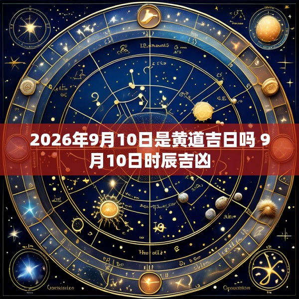 2026年9月10日是黄道吉日吗 9月10日时辰吉凶