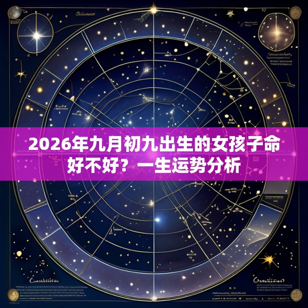 2026年九月初九出生的女孩子命好不好?一生运势分析
