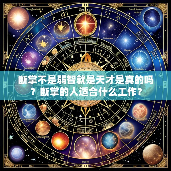 断掌不是弱智就是天才是真的吗？断掌的人适合什么工作？