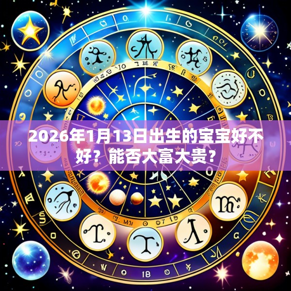 2026年1月13日出生的宝宝好不好？能否大富大贵？