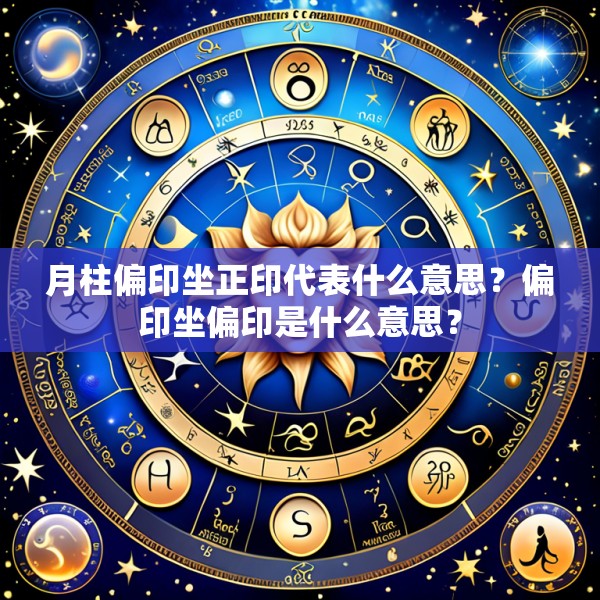 月柱偏印坐正印代表什么意思？偏印坐偏印是什么意思？
