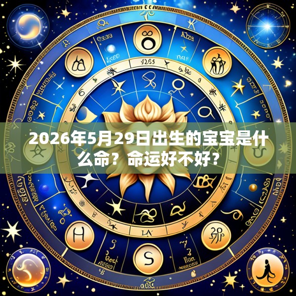 2026年5月29日出生的宝宝是什么命？命运好不好？