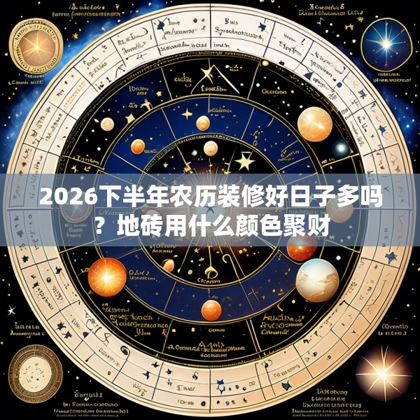 2026下半年农历装修好日子多吗？地砖用什么颜色聚财