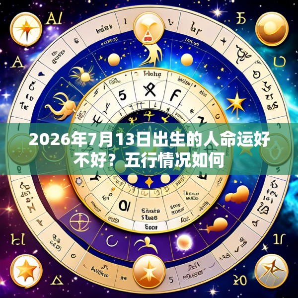 2026年7月13日出生的人命运好不好?五行情况如何