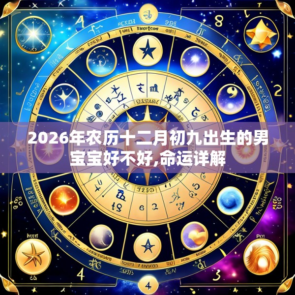 2026年农历十二月初九出生的男宝宝好不好,命运详解