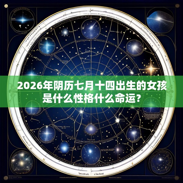 2026年阴历七月十四出生的女孩是什么性格什么命运?
