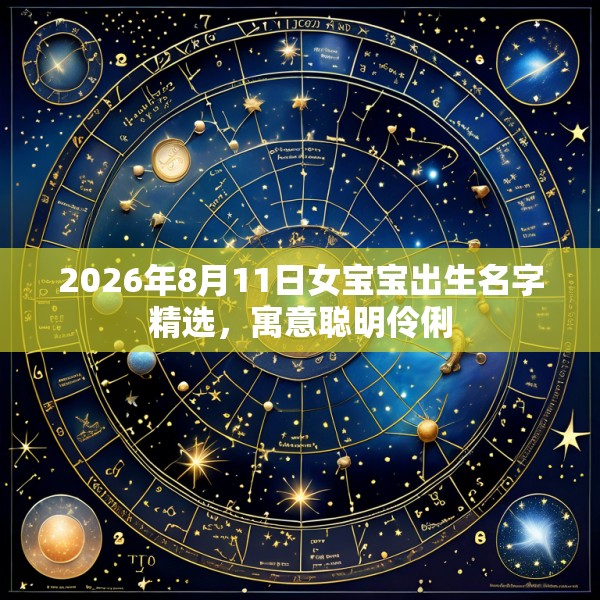 2026年8月11日女宝宝出生名字精选，寓意聪明伶俐