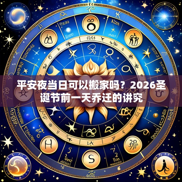 平安夜当日可以搬家吗？2026圣诞节前一天乔迁的讲究