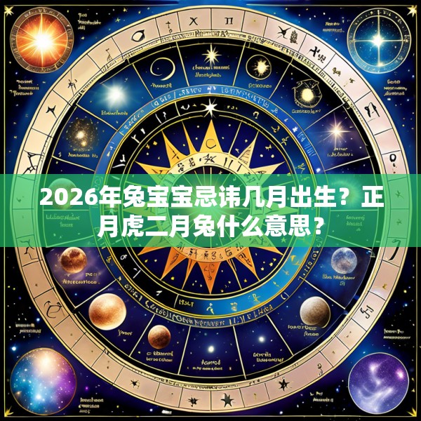2026年兔宝宝忌讳几月出生？正月虎二月兔什么意思？