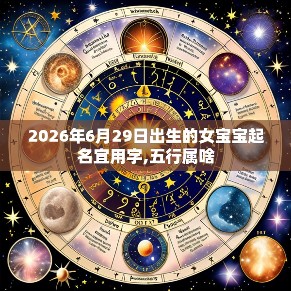 2026年6月29日出生的女宝宝起名宜用字,五行属啥