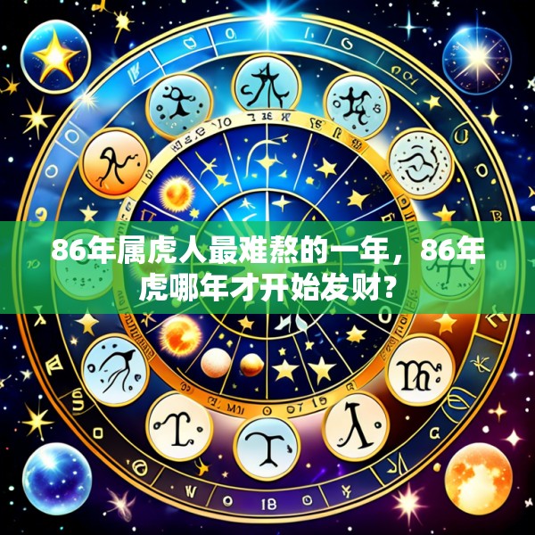 86年属虎人最难熬的一年，86年虎哪年才开始发财？