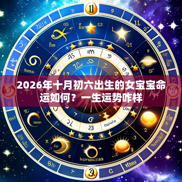 2026年十月初六出生的女宝宝命运如何?一生运势咋样