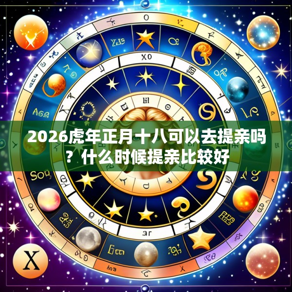 2026虎年正月十八可以去提亲吗?什么时候提亲比较好