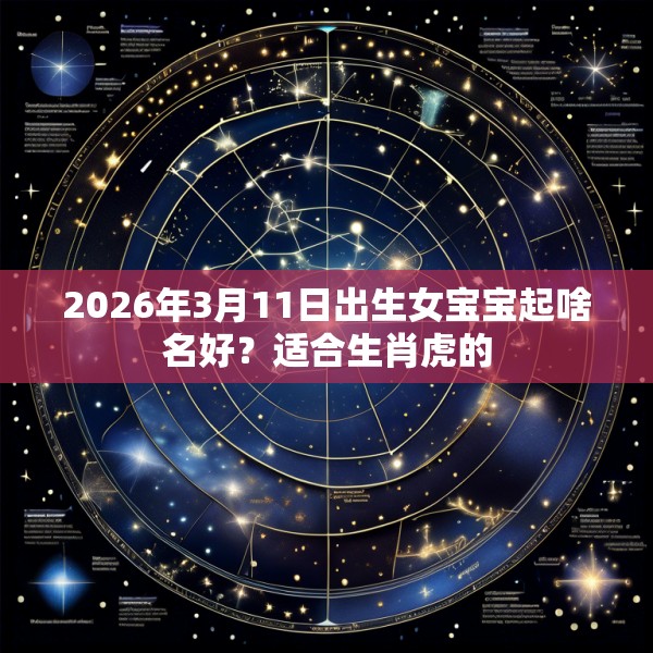 2026年3月11日出生女宝宝起啥名好?适合生肖虎的