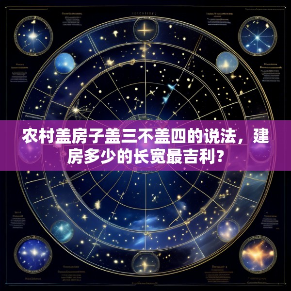 农村盖房子盖三不盖四的说法,建房多少的长宽最吉利?