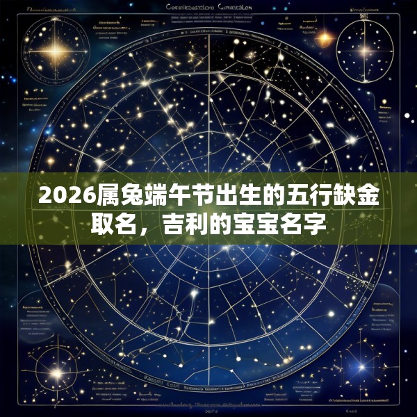 2026属兔端午节出生的五行缺金取名，吉利的宝宝名字