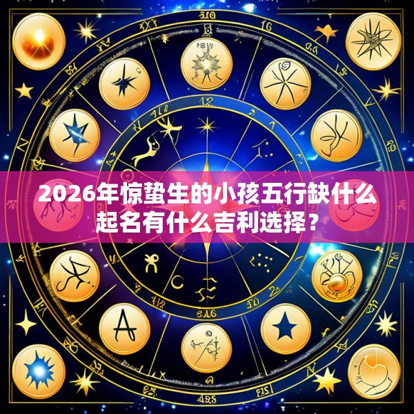 2026年惊蛰生的小孩五行缺什么起名有什么吉利选择?
