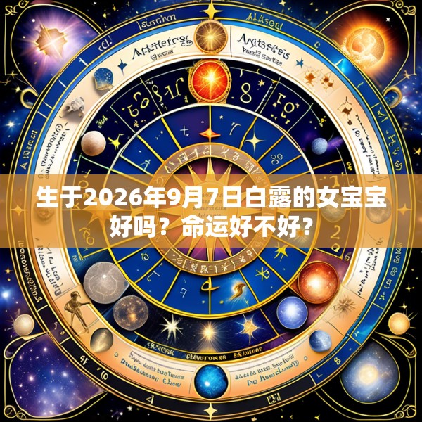 生于2026年9月7日白露的女宝宝好吗?命运好不好?
