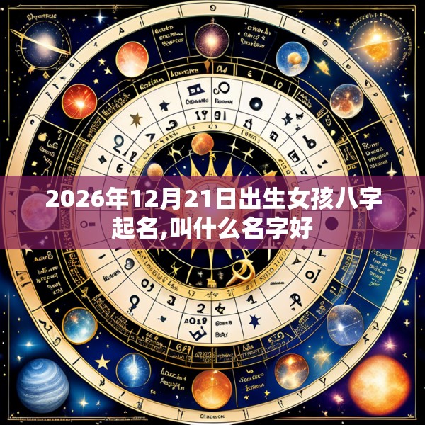 2026年12月21日出生女孩八字起名,叫什么名字好